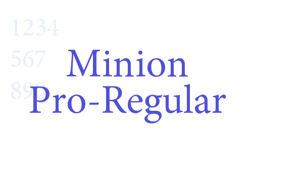 Minion Pro-Regular font download