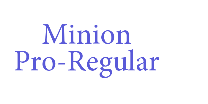 Minion Pro-Regular Font