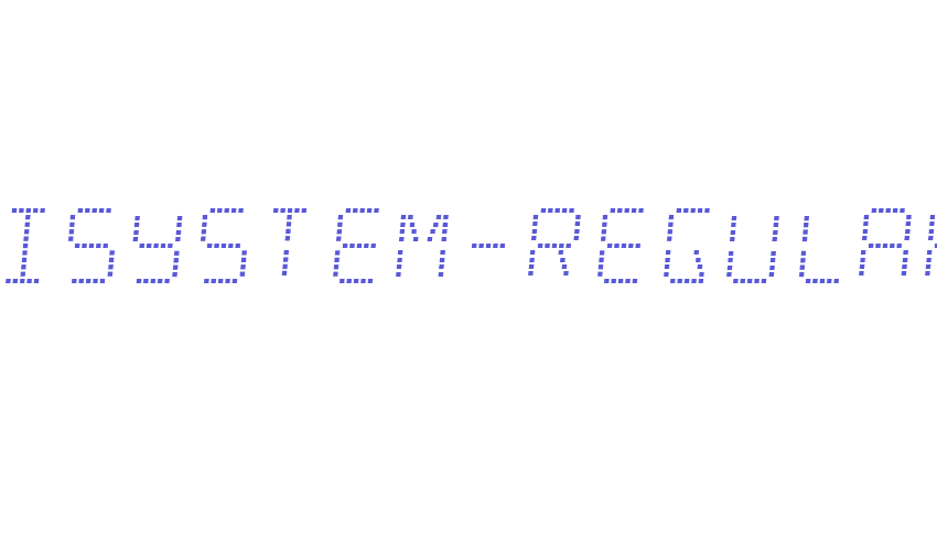 Minisystem-Regular Font Download