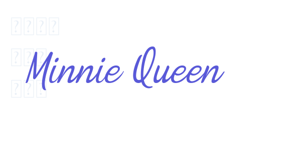 Minnie Queen font free