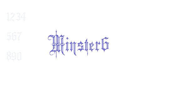 Minster6 font free