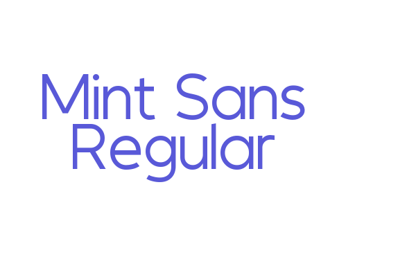 Mint Sans Regular Font