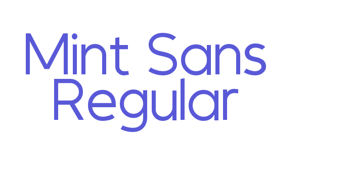 Mint Sans Regular Font