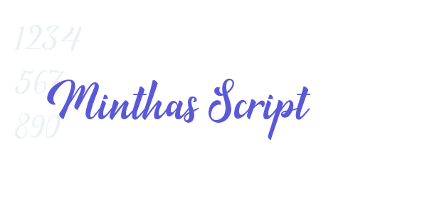 Minthas Script font free