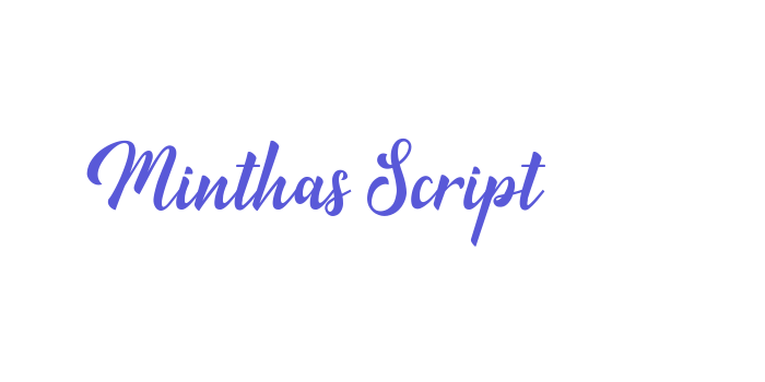 Minthas Script Font Download