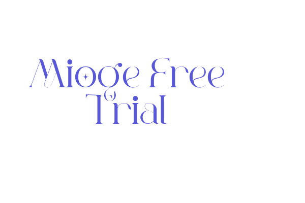 Mioge Free Trial Font