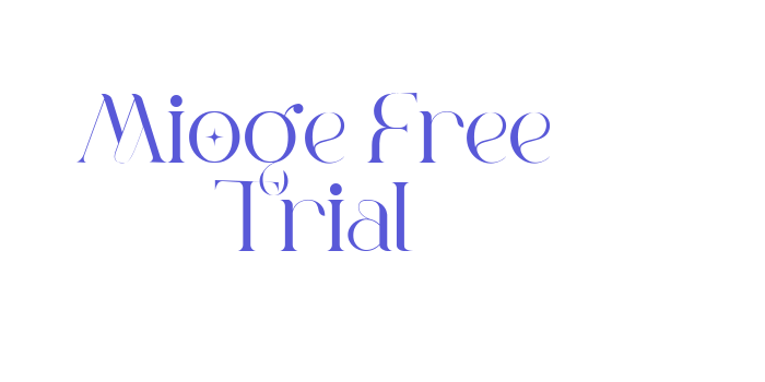 Mioge Free Trial Font Download