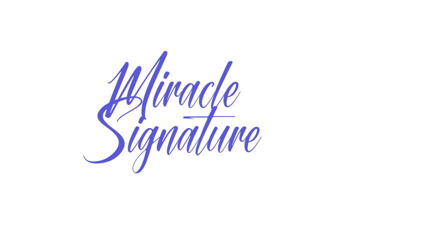 Miracle Signature Font Download