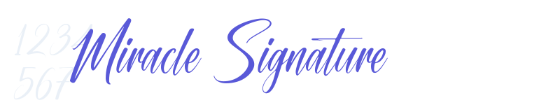 Miracle Signature-related font