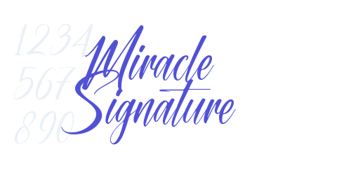 Miracle Signature-font-download