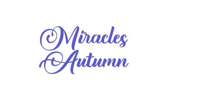 Miracles Autumn Font Download