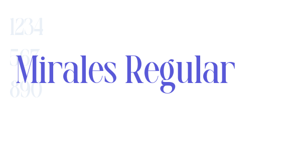 Mirales Regular font free