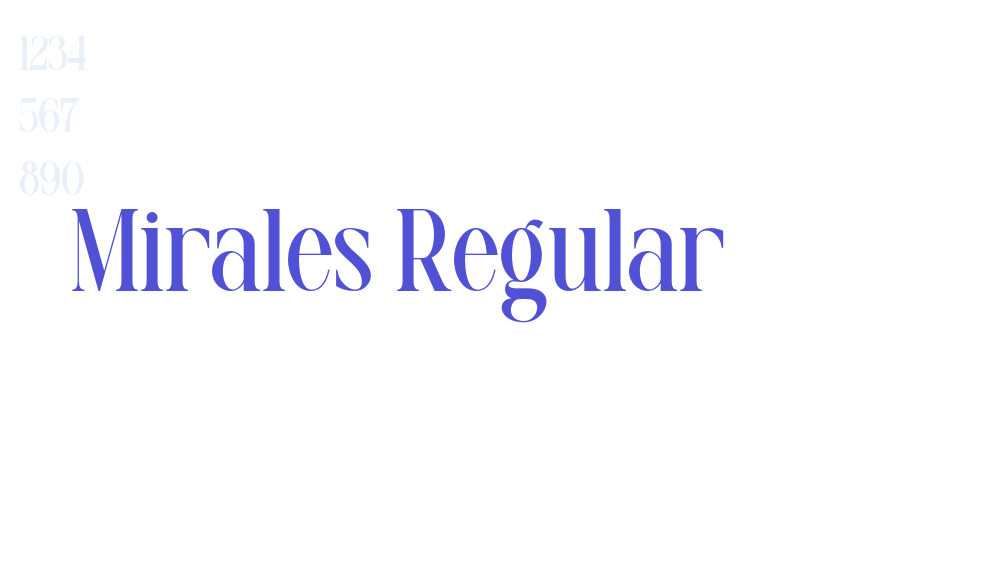 Mirales Regular-font-download