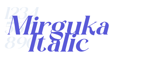 Mirguka Italic font free