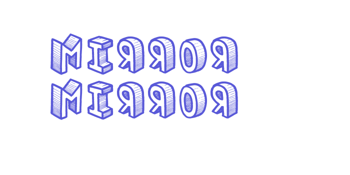 Mirror Mirror Font