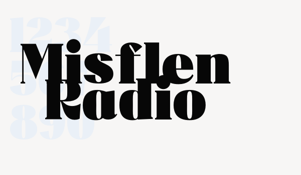 Misflen Radio Font