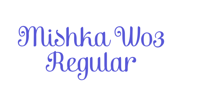 Mishka W03 Regular Font Download