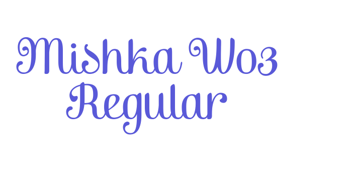 Mishka W03 Regular Font