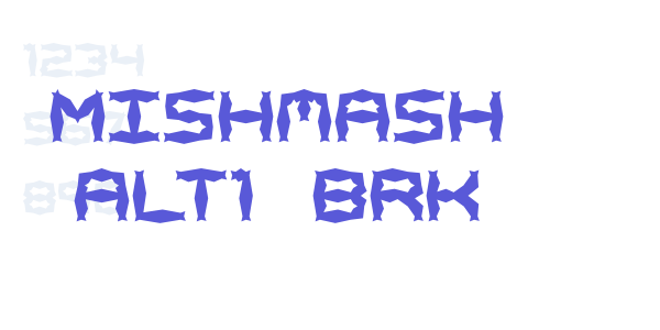 Mishmash ALT1 BRK font free