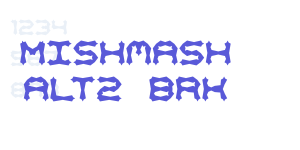 Mishmash ALT2 BRK font free