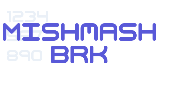 Mishmash BRK font free