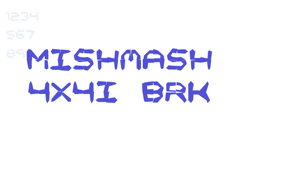 Mishmash 4x4i BRK-font-download