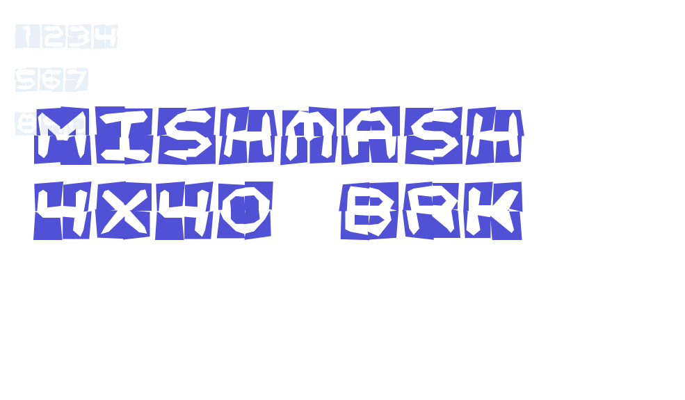 Mishmash 4x4o BRK-font-download