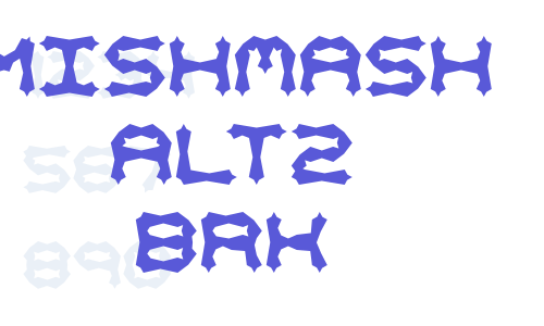 Mishmash ALT2 BRK Font