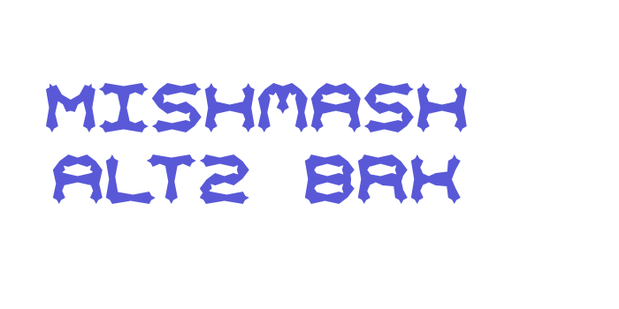 Mishmash ALT2 BRK Font Download