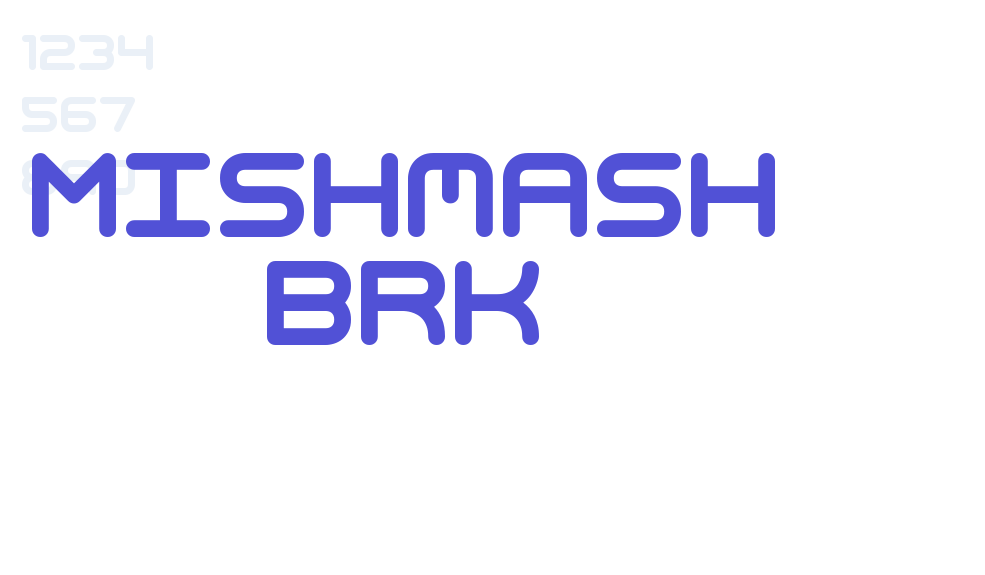 Mishmash BRK-font-download