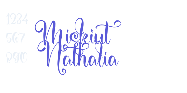 Miskiut Nathalia font free