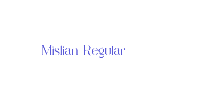 Mislian Regular Font Download