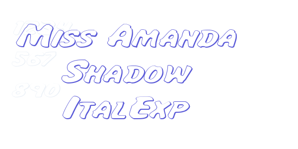 Miss Amanda Shadow ItalExp font free