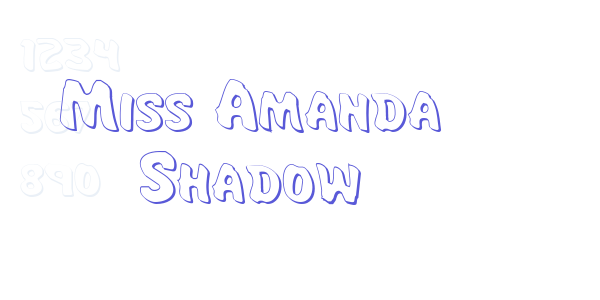 Miss Amanda Shadow font free