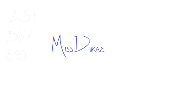 Miss Diikae font free