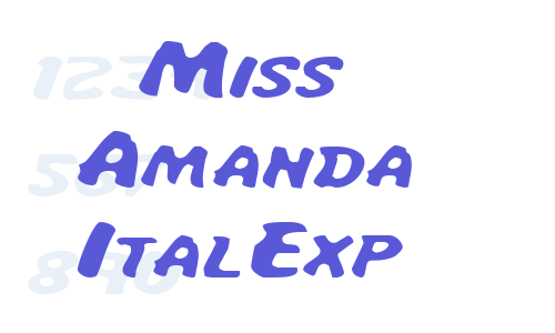 Miss Amanda ItalExp Font Download