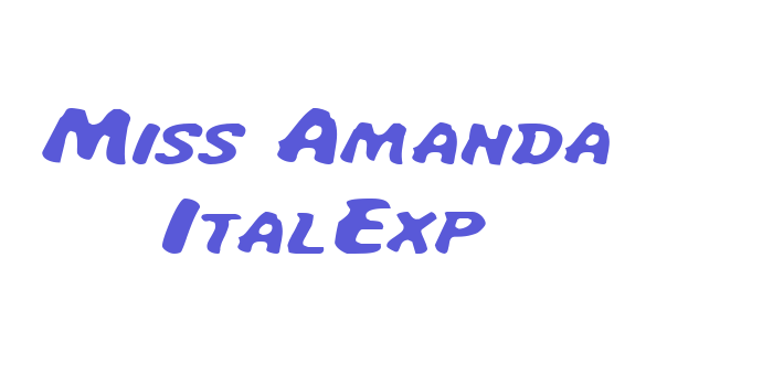 Miss Amanda ItalExp Font Download