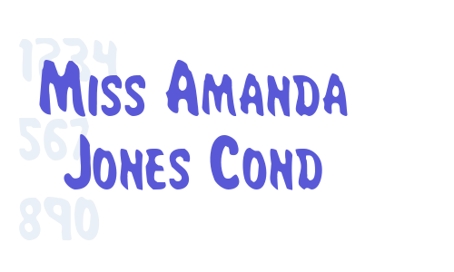 Miss Amanda Jones Cond Font Download