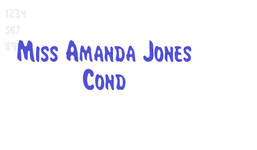 Miss Amanda Jones Cond-font-download