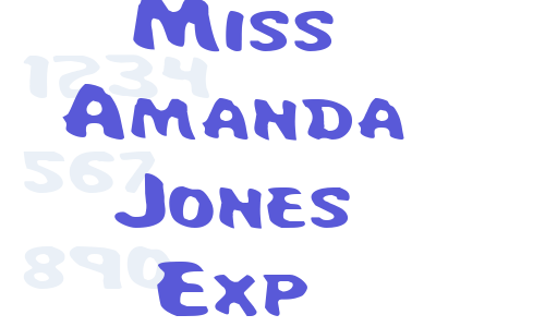 Miss Amanda Jones Exp Font Download