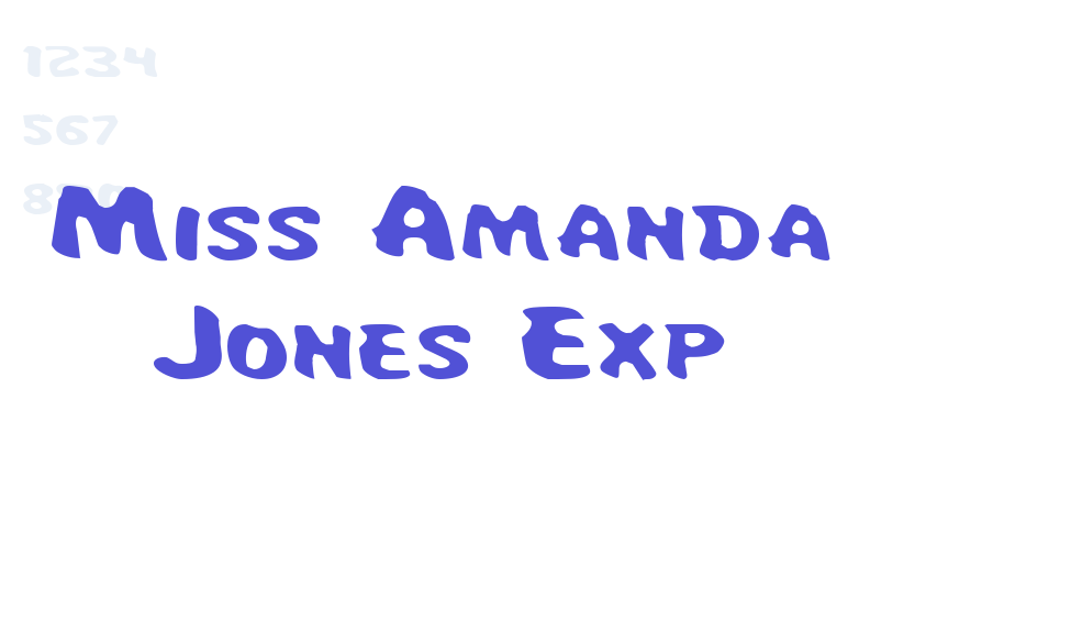 Miss Amanda Jones Exp-font-download