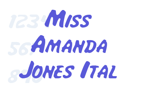 Miss Amanda Jones Ital Font Download