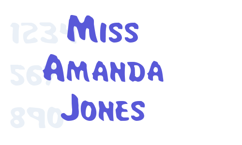 Miss Amanda Jones Font Download