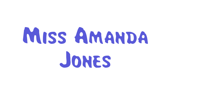 Miss Amanda Jones Font Download