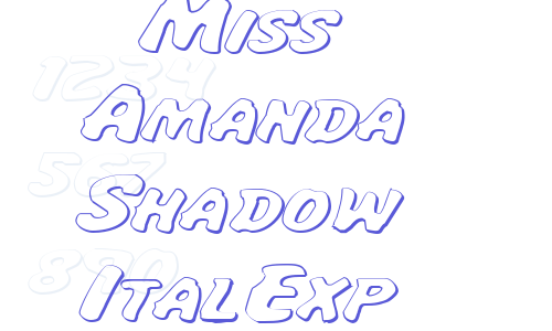 Miss Amanda Shadow ItalExp Font Download