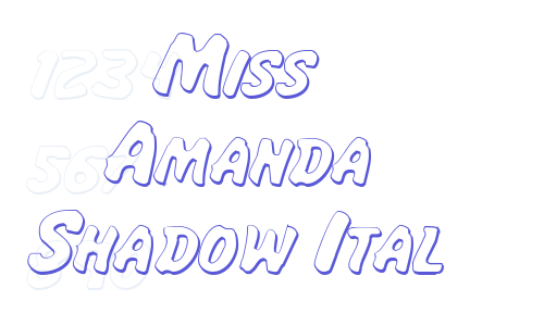 Miss Amanda Shadow Ital Font Download