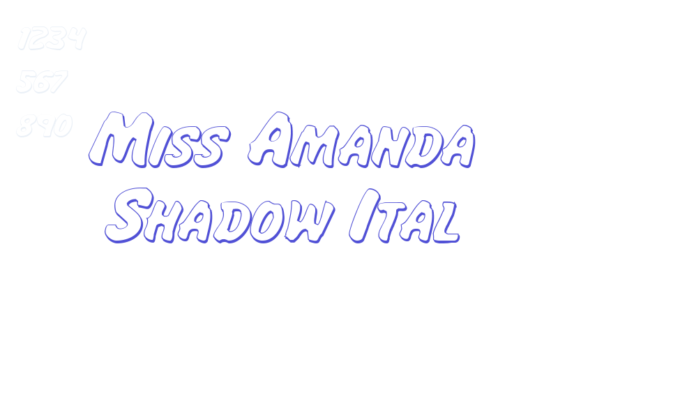 Miss Amanda Shadow Ital-font-download