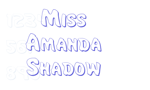 Miss Amanda Shadow Font Download