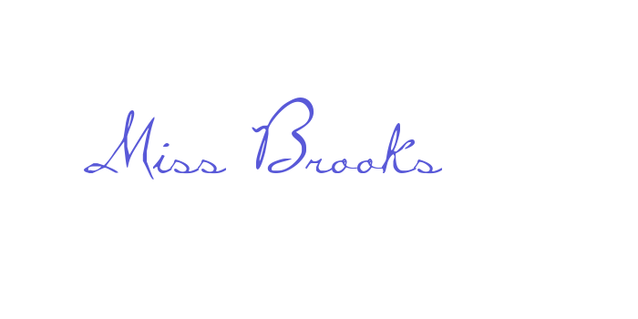 Miss Brooks Font Download