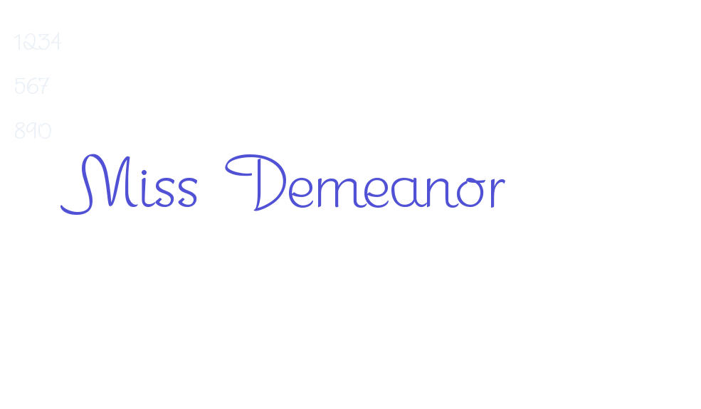 Miss Demeanor-font-download